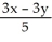 <strong>Solve and find the value of x, given: = and x + 5y = 38</strong> A) x = 20 B) x = -9 C) x = 9.02 D) x = -17.16 E) x = 4.33