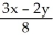 <strong>Solve and find the value of x, given: = and x + 5y = 38</strong> A) x = 20 B) x = -9 C) x = 9.02 D) x = -17.16 E) x = 4.33
