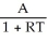 Evaluate P: P = for A = 752, R = 0.145, T =