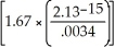 Calculate the following: ln  