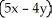 Simplify: 7x -   -  
