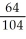Reduce the following fraction to the lowest term:  