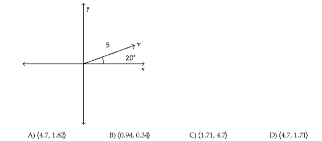 Write the vector in the form <a, b>. If necessary, round values to the nearest hundredth.  <div style=padding-top: 35px> 