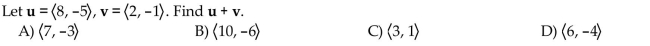 Find the indicated vector.  <div style=padding-top: 35px> 