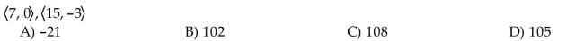 Find the dot product for the pair of vectors.  <div style=padding-top: 35px> 