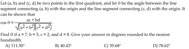 Solve the problem.  <div style=padding-top: 35px> 