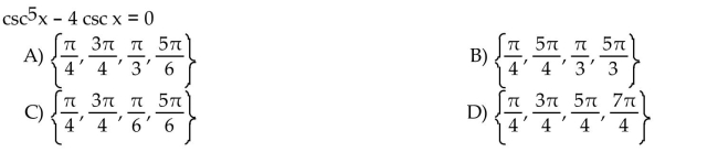 Solve the equation for exact solutions over the interval [0, 2    <div style=padding-top: 35px> 