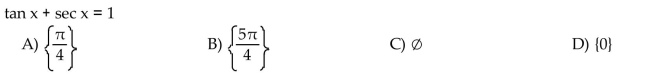 Solve the equation for exact solutions over the interval [0, 2    <div style=padding-top: 35px> 