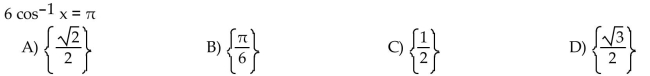 Solve the equation for exact solutions.  <div style=padding-top: 35px> 