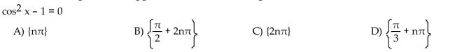 Solve the equation (x in radians and in degrees) for all exact solutions where appropriate. Round approximate answers in radians to four decimal places and approximate answers in degrees to the nearest tenth.  <div style=padding-top: 35px> 
