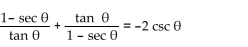Verify that each equation is an identity.  <div style=padding-top: 35px> 