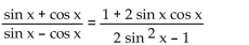 Verify that each equation is an identity.  <div style=padding-top: 35px> 