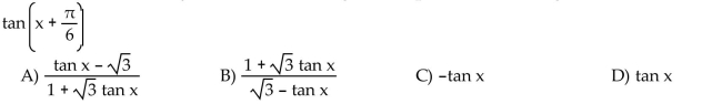 Using a sum or difference identity, write the following as an expression involving functions of x.  <div style=padding-top: 35px> 
