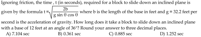 Solve the problem.  <div style=padding-top: 35px> 