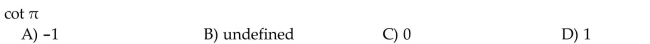 Find the exact circular function value.  <div style=padding-top: 35px> 