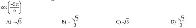Find the exact value without using a calculator.  <div style=padding-top: 35px> 