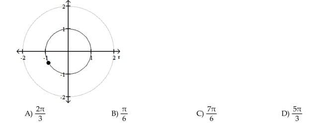 Find the corresponding angle measure in radians. -150°  <div style=padding-top: 35px> 