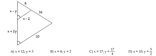 Find the angle of least positive measure coterminal with the given angle. x and y
