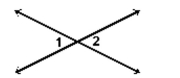 <strong>Identify the name of the angles labeled in the figure. </strong> A) Supplementary angles B) None of these C) Vertical angles D) Complementary angles