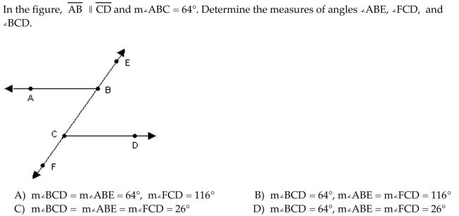 Identify the name of the angles labeled in the figure.