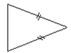 <strong>Classify the triangle as acute, right, or obtuse and as equilateral, isosceles, or scalene. </strong> A) Obtuse, equilateral B) Acute, isosceles C) Acute, scalene D) Obtuse, scalene