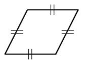 <strong>Classify the triangle as acute, right, or obtuse and as equilateral, isosceles, or scalene. </strong> A) Trapezoid B) Parallelogram C) Rhombus D) Square
