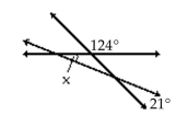 <strong>Classify the triangle as acute, right, or obtuse and as equilateral, isosceles, or scalene. </strong> A) 35° B) 21° C) 215° D) Not enough information to solve