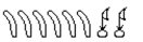 <strong>Write the Egyptian numeral as a Hindu-Arabic numeral. </strong> A) 6020 B) 60,200 C) 62,000 D) 6200
