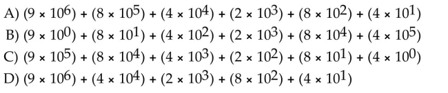 Write the Hindu-Arabic numeral in expanded form. 984,284