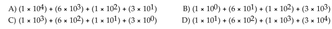 Write the Hindu-Arabic numeral in expanded form. 1613