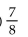 <strong>Write as a percent. </strong> A) 87.5% B) 80% C) 109.4% D) 8.75%