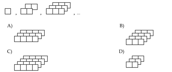 Draw the next figure in the pattern.  <div style=padding-top: 35px> 