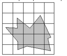 <strong>Solve the problem. If each square represents one square unit, estimate the area of the shaded figure in square units.  </strong> A) 6 square units B) 7 square units C) 8 square units D) 10 square units <div style=padding-top: 35px> 
