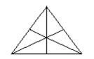 <strong>Solve the problem. How many triangles (of any size) are there in the figure?  </strong> A) 15 B) 19 C) 16 D) 13 <div style=padding-top: 35px> 