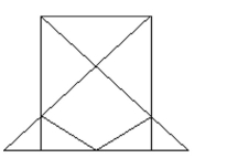 <strong>Solve the problem. How many triangles (of any size) are there in the figure?  </strong> A) 9 B) 10 C) 12 D) 14 <div style=padding-top: 35px> 