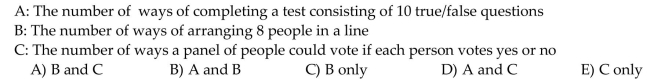 Provide an appropriate response. The permutation formula can be used to determine which of the following?  <div style=padding-top: 35px> 