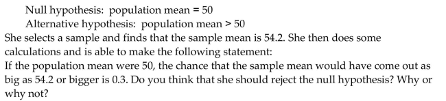 Provide an appropriate response. Jenny is conducting a hypothesis test concerning a population mean. The hypotheses are as follows.
