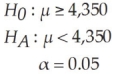You are given the following null and alternative hypotheses: If the true population mean is 4,345, determine the value of beta. Assume the population standard deviation is known to be 200 and the sample size is 100.