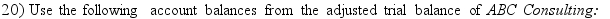 <strong> What is the amount that ABC Consulting would report as the ending balance in the B. Conway, Capital account at the end of the year?</strong> A)$22,100. B)$3,900 C)$13,000. D)$31,000.