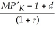 <strong>The marginal benefit from investment for a firm is equal to</strong> A) B) C) D) E)