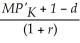 <strong>The marginal benefit from investment for a firm is equal to</strong> A) B) C) D) E)
