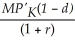 <strong>The marginal benefit from investment for a firm is equal to</strong> A) B) C) D) E)