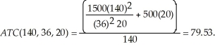 Initially, Ronald's average total cost of producing 140 motors is:   With the new technique, Ronald's average total cost of producing 140 motors is:   The increase in the productivity factor associated with the new technique decreases the average total cost of producing 140 units by $8.70 per unit.