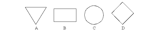 <strong>Which symbol represents a decision point in a process map? </strong> A)A B)B C)C D)D