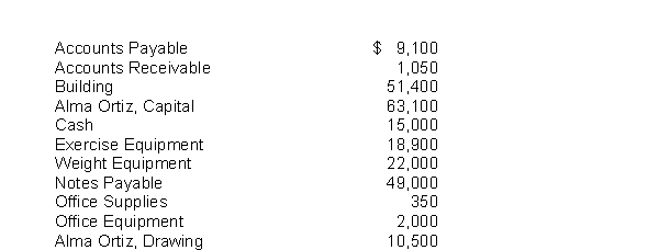 The ledger accounts of the Redlands Place Gym at June 30, 2010 are shown below: Instructions Prepare a trial balance with the ledger accounts arranged in the proper financial statement order. Include the appropriate heading.