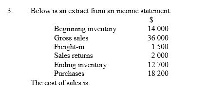 <strong> </strong> A) $16 900. B) $17 500. C) $19 500. D) $21 000.