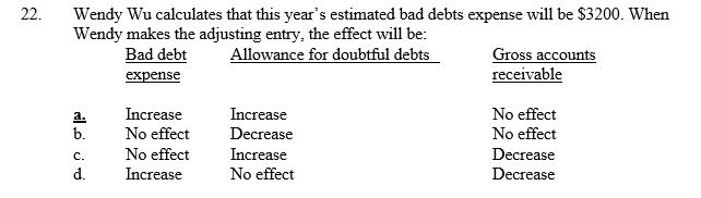 <strong> </strong> A) Increase Increase No effect B) No effect Decrease No effect C) No effect Increase Decrease D) Increase No effect Decrease