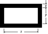<strong>The figure shows a rectangular brass plate at 0 \degree C in which there is cut a rectangular hole of dimensions indicated. If the temperature of the plate is raised to 150 \degree C: </strong> A) x will increase and y will decrease B) both x and y will decrease C) x will decrease and y will increase D) both x and y will increase E) the changes in x and y depend on the dimension z