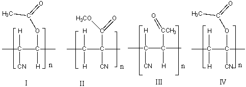 Which one of the following is the correct structure for poly(methyl \alpha -cyanoacrylate)?