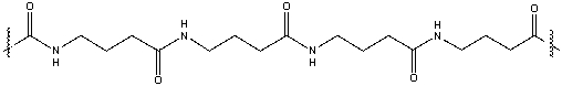 Which of the following monomers would produce the condensation polymer below?